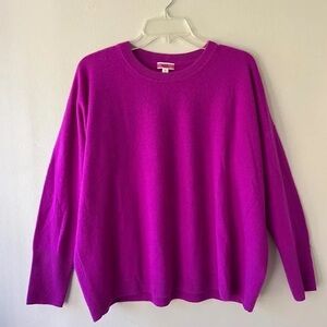 J. Crew Vibrant Magenta Crew Neck Sweater